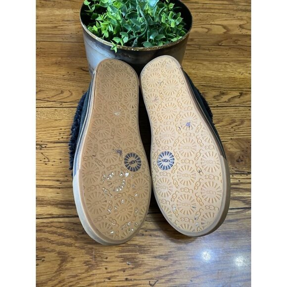 Ugg Womens Rylan 1871 Suede Slip On Comfort Black Moccasin Slippers Size US 6 - Picture 7 of 7